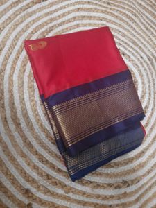 COTTON SILK RED COLOR SAREE