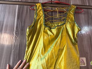 Yellow Embellished Blouse