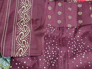 Burgundy Printed Fabric