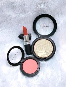 MAC Lip stick, Blush And Highlighter