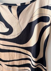 Patterned Bodycon Mini Dress