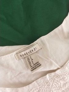 White Embroidered Top(Forever 21)