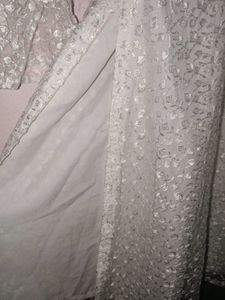 White Sequins Embroidered Kurti