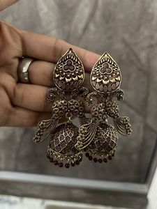 Mehroom Jhumka Earrings
