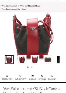 Yves Saint Laurent Drawstring Bag ( Authentic)