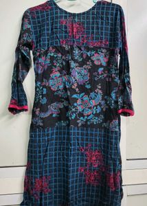 Beautiful Black and Blue Kurta