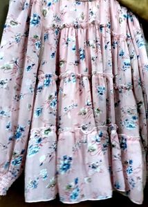 Pink Floral Flowy Top