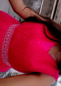 Elegant Burgundy Gown