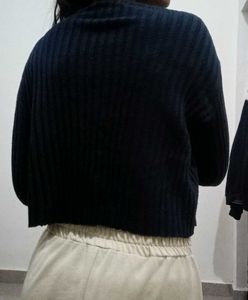 Stylish Black Cardigan Sweater