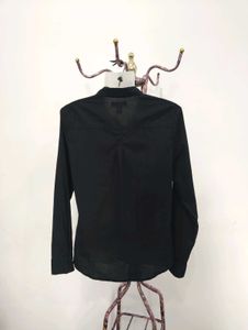 Classic Black Button-Down Shirt