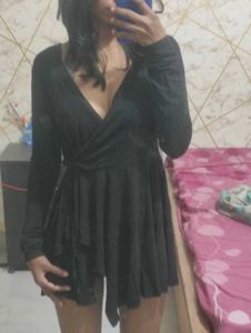 Asymmetric Wrap Style Top/Dress
