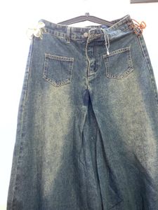 Wide Leg Flared Jeans
