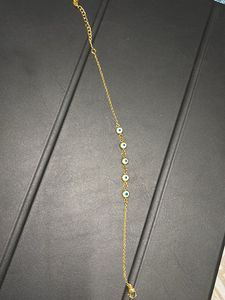 Anti Tarnish Evil Eye Gold Bracelet