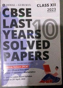 Oswal  Class 12th Cbse (PCM) 10 Years Solved Pyqs