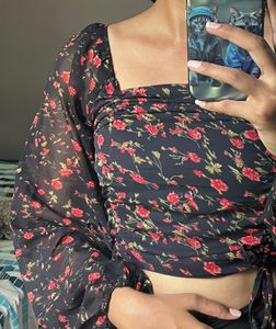 Flower Print Top