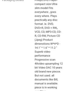 Phillips DVD Player