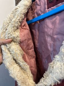 Korean Style Magenta Colour Coat