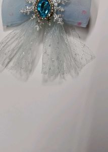 Light Blue Hair Bow Clip