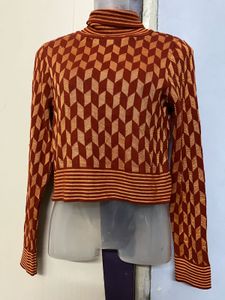 Pintrest Patterned Turtleneck Sweater