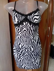 Zebra Print Mini Dress