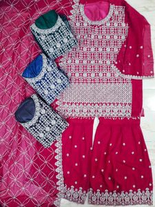 GARARA SUITS ✨ WITH HEAVY STONE WORK