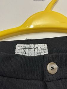 Black Straight Leg Trousers