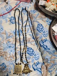 Beaded Pendant Necklace Set