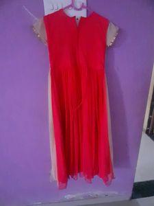 Long Frock Pink Colour