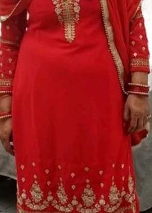 ♥️handmade zari work kurta  plazo set