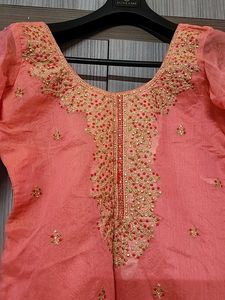 Saffron Colour Stitched Kurti