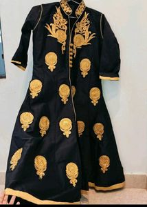 Ethnic Kurta With Skirt, Dupatta &amp; Chudidar Pajama