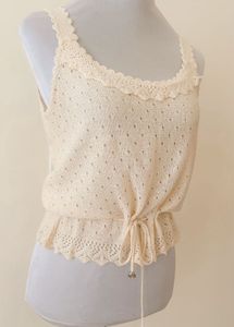 Daisy lace knit camisole