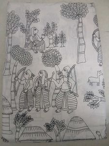 Elegant Saree with Art