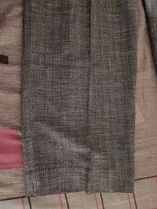 Gray Textured Pants