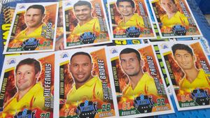 Topps Cricket Attax 2014 Csk Team Set
