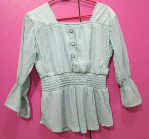 Cute Mint Green Top