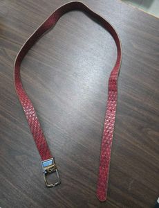 Red Woven Belt