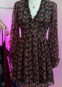 Floral Print Mini Dress
