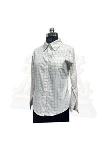 Checked White Shirt