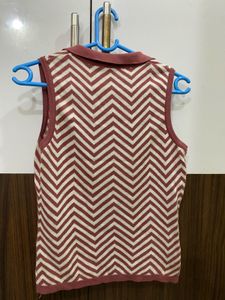 Herringbone Knitted Top