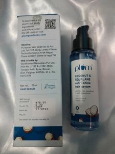 Plum Coconut Squalane Nutri - Shine Hair Serum