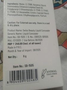 Swiss Beauty Perfect Liquid Concealer