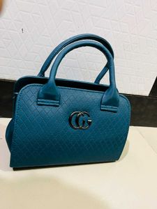 Teal Quilted Satchel Bag New With Tag