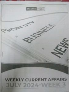 Current Affairs July 2nd,3rd,4th Week
