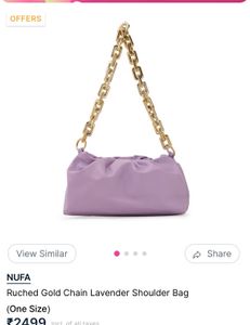 Nykaa Fashion Gold Chain Shoulder Bag