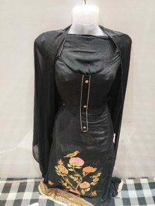 Black Floral Salwar Kameez