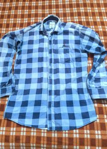 Blue Checkered Casual Shirt