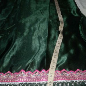 Art Silk Green Pakistani Suit