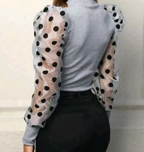 Polka Dot Sleeve Top