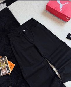 Wide Leg Black Jeans